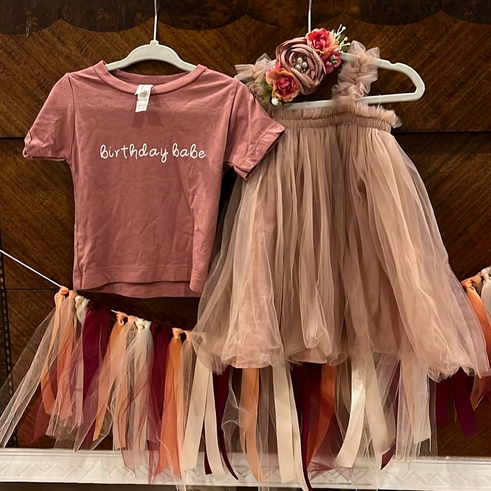First Birthday Outfit & Accessories Bundle